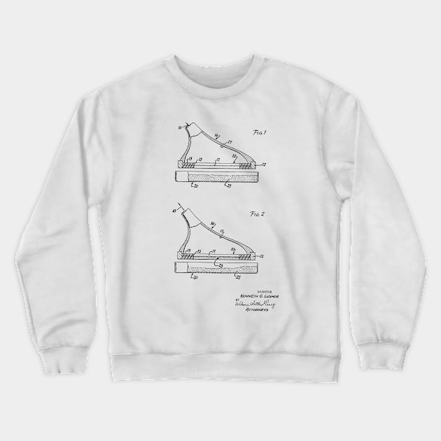 Method of Printing Vintage Patent Hand Drawing Crewneck Sweatshirt by TheYoungDesigns